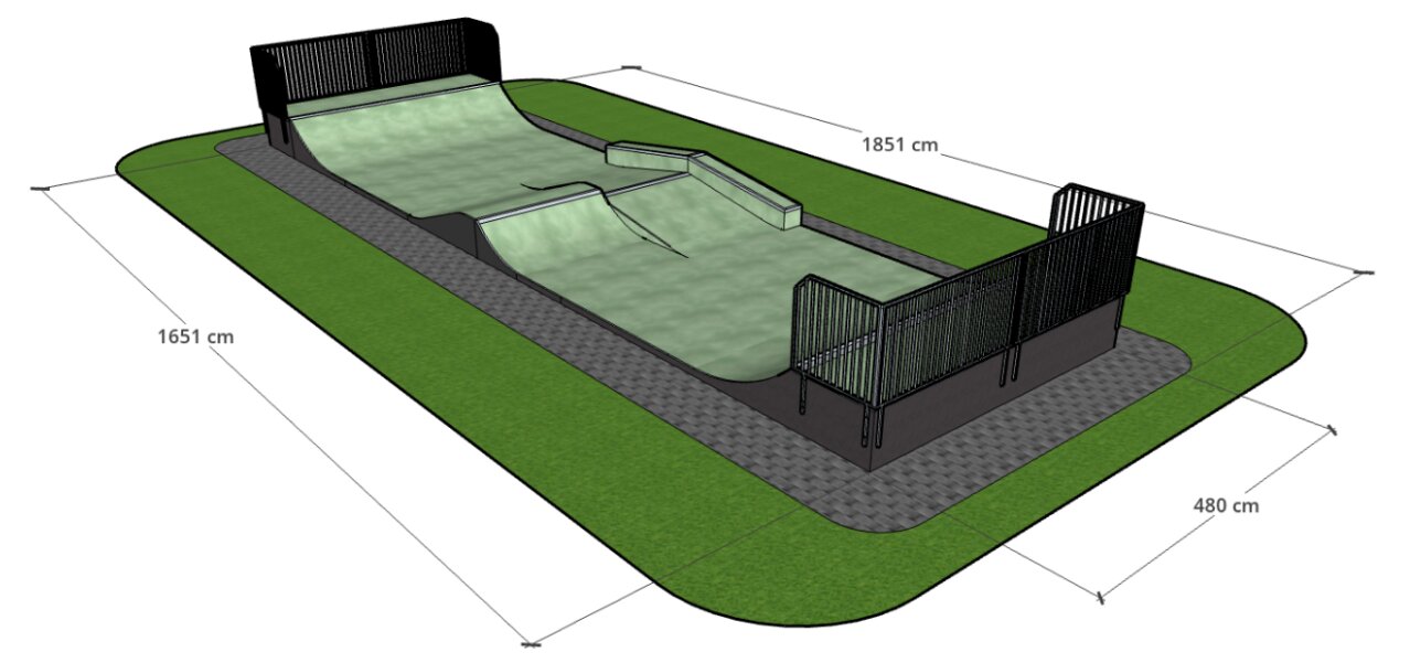 Wizualizacja skateparku
